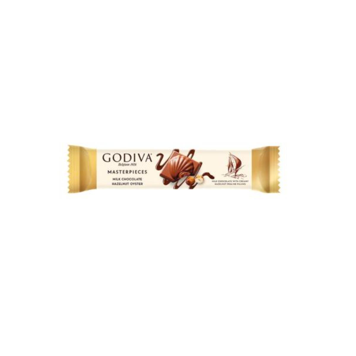 Godiva Masterpieces Milk Chocolate Hazelnut Oyster 30g