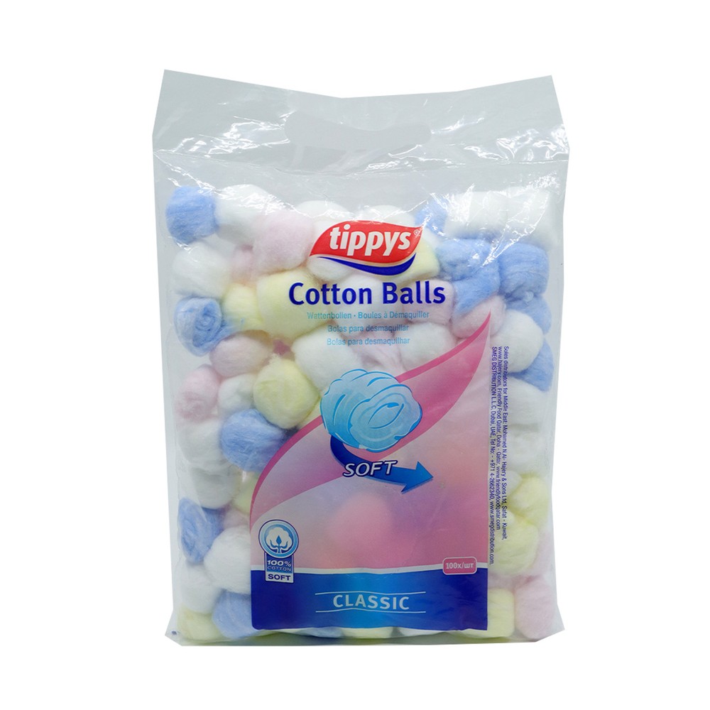 Cotton Balls Coloured 100S