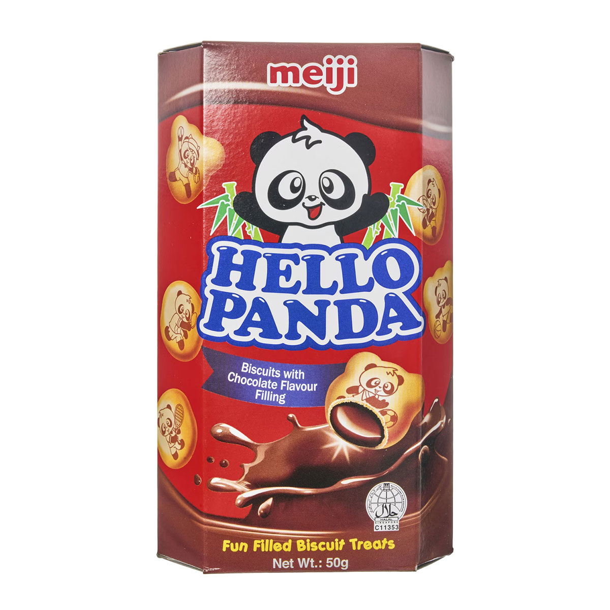 Meiji Hello Panda Chocolate Cream Filled Cookies 50g