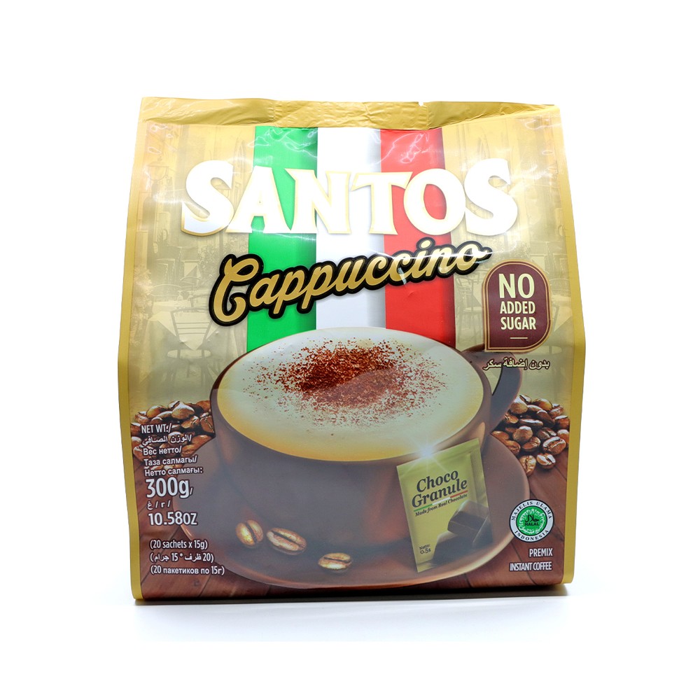 Santos Cappucino Sugar 20X15G