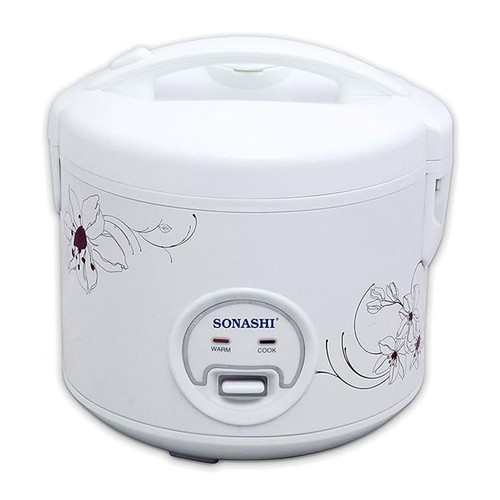 Sonashi Rice Cooker With Steamer 1L, White - SRC-510
