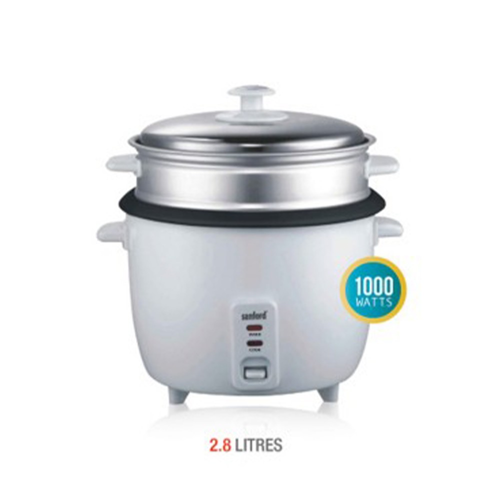Sonashi Rice Cooker With Steamer 1000W 2.8L - SRC-328-BS
