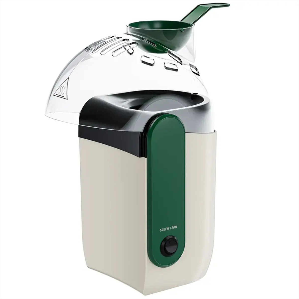 Green Lion Pop <ate Popcorn Maker 1200 Watts, White - GNPOPM12MKWH