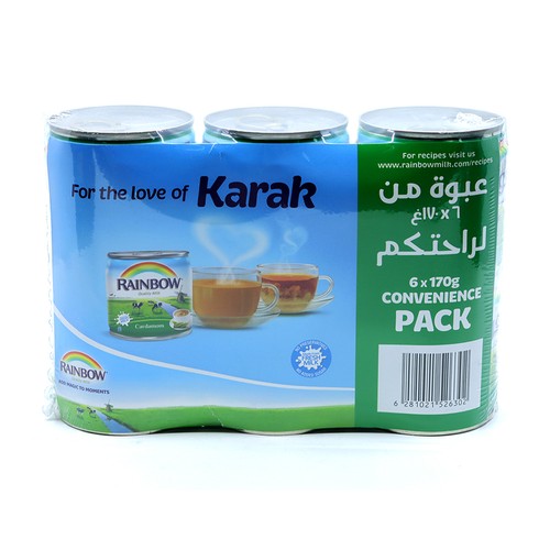 Rainbow Milk Evap Cardamom 6X1