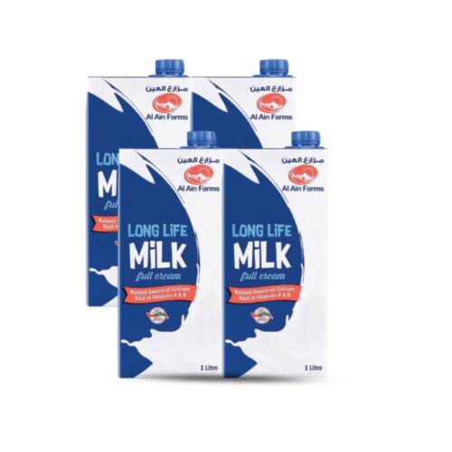 Al Ain Full Cream Milk 4x1L